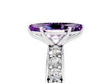 White gold Marquise Cut Cut Channel Set Diamond Engagement Ring with Four-Prong Setting_5