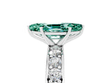White gold Marquise Cut Cut Channel Set Diamond Engagement Ring with Four-Prong Setting_5