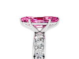 White gold Marquise Cut Cut Channel Set Diamond Engagement Ring with Four-Prong Setting_5