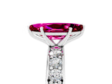 White gold Marquise Cut Cut Channel Set Diamond Engagement Ring with Four-Prong Setting_5