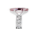 White gold Marquise Cut Cut Channel Set Diamond Engagement Ring with Four-Prong Setting_5