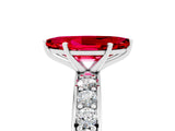 White gold Marquise Cut Cut Channel Set Diamond Engagement Ring with Four-Prong Setting_5