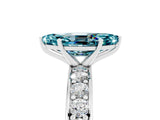 White gold Marquise Cut Cut Channel Set Diamond Engagement Ring with Four-Prong Setting_5