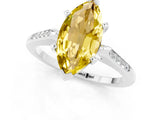 White gold Marquise Cut Cut Channel Set Solitaire Engagement Ring with Four-Prong Setting_1
