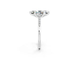 White gold Marquise Cut Cut Channel Set Solitaire Engagement Ring with Four-Prong Setting_2