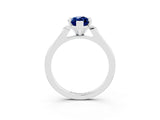 White gold Marquise Cut Cut Channel Set Solitaire Engagement Ring with Four-Prong Setting_3