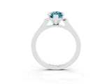 White gold Marquise Cut Cut Channel Set Solitaire Engagement Ring with Four-Prong Setting_3