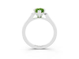 White gold Marquise Cut Cut Channel Set Solitaire Engagement Ring with Four-Prong Setting_3