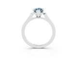 White gold Marquise Cut Cut Channel Set Solitaire Engagement Ring with Four-Prong Setting_3