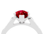 White gold Marquise Cut Cut Channel Set Solitaire Engagement Ring with Four-Prong Setting_4