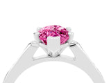 White gold Marquise Cut Cut Channel Set Solitaire Engagement Ring with Four-Prong Setting_4