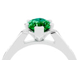 White gold Marquise Cut Cut Channel Set Solitaire Engagement Ring with Four-Prong Setting_4