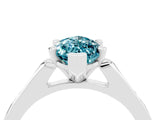 White gold Marquise Cut Cut Channel Set Solitaire Engagement Ring with Four-Prong Setting_4