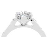 White gold Marquise Cut Cut Channel Set Solitaire Engagement Ring with Four-Prong Setting_4