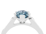 White gold Marquise Cut Cut Channel Set Solitaire Engagement Ring with Four-Prong Setting_4