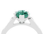 White gold Marquise Cut Cut Channel Set Solitaire Engagement Ring with Four-Prong Setting_4