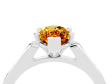 White gold Marquise Cut Cut Channel Set Solitaire Engagement Ring with Four-Prong Setting_4