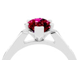 White gold Marquise Cut Cut Channel Set Solitaire Engagement Ring with Four-Prong Setting_4