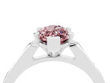 White gold Marquise Cut Cut Channel Set Solitaire Engagement Ring with Four-Prong Setting_4
