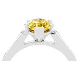 White gold Marquise Cut Cut Channel Set Solitaire Engagement Ring with Four-Prong Setting_4