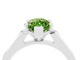 White gold Marquise Cut Cut Channel Set Solitaire Engagement Ring with Four-Prong Setting_4