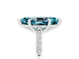 White gold Marquise Cut Cut Channel Set Solitaire Engagement Ring with Four-Prong Setting_5