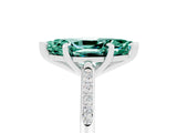 White gold Marquise Cut Cut Channel Set Solitaire Engagement Ring with Four-Prong Setting_5