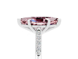 White gold Marquise Cut Cut Channel Set Solitaire Engagement Ring with Four-Prong Setting_5