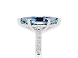 White gold Marquise Cut Cut Channel Set Solitaire Engagement Ring with Four-Prong Setting_5
