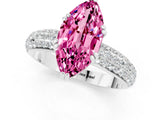 White gold Marquise Cut Cut Diamond Milgrain Marquise Band with Prong Setting_1