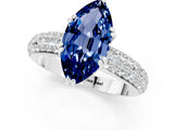 White gold Marquise Cut Cut Diamond Milgrain Marquise Band with Prong Setting_1