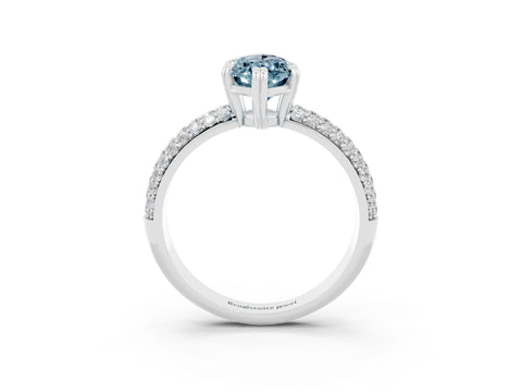 White gold Marquise Cut Cut Diamond Milgrain Marquise Band with Prong Setting_3