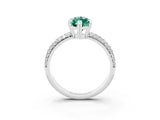 White gold Marquise Cut Cut Diamond Milgrain Marquise Band with Prong Setting_3