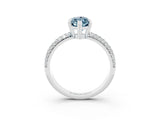 White gold Marquise Cut Cut Diamond Milgrain Marquise Band with Prong Setting_3