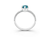 White gold Marquise Cut Cut Diamond Milgrain Marquise Band with Prong Setting_3