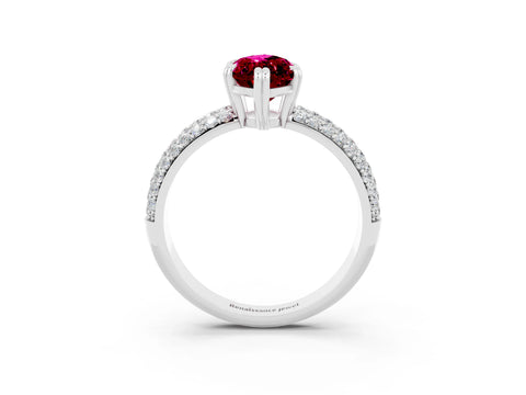 White gold Marquise Cut Cut Diamond Milgrain Marquise Band with Prong Setting_3