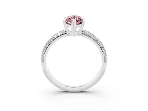 Platinum Marquise Cut Cut Diamond Milgrain Marquise Band with Prong Setting