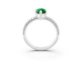 White gold Marquise Cut Cut Diamond Milgrain Marquise Band with Prong Setting_3