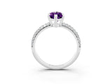 White gold Marquise Cut Cut Diamond Milgrain Marquise Band with Prong Setting_3