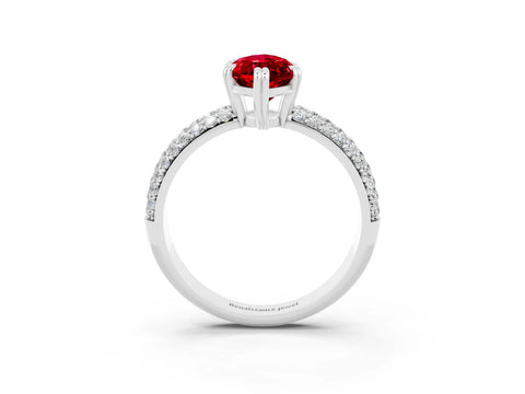 White gold Marquise Cut Cut Diamond Milgrain Marquise Band with Prong Setting_3
