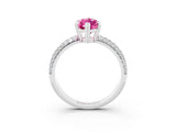 White gold Marquise Cut Cut Diamond Milgrain Marquise Band with Prong Setting_3