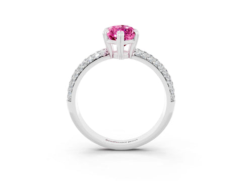 White gold Marquise Cut Cut Diamond Milgrain Marquise Band with Prong Setting_3