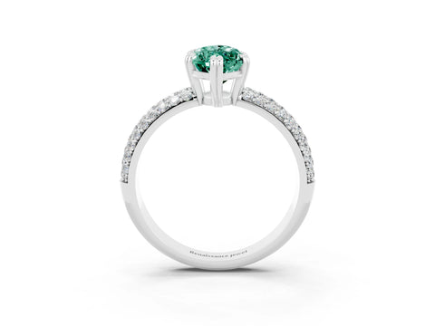White gold Marquise Cut Cut Diamond Milgrain Marquise Band with Prong Setting_3