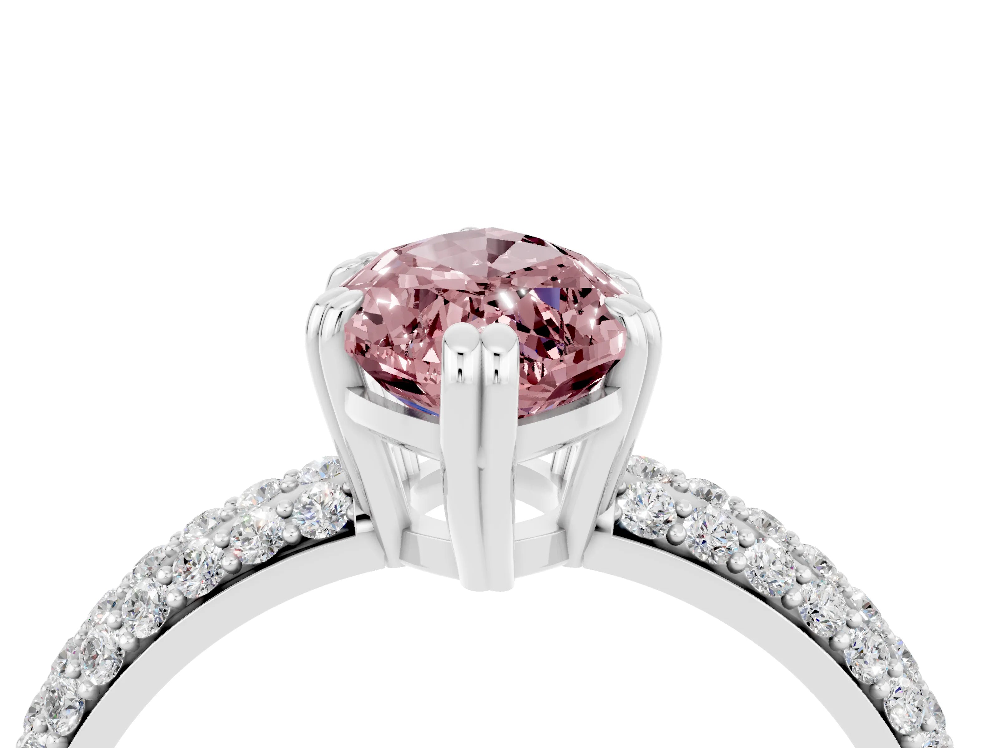 White gold Marquise Cut Cut Diamond Milgrain Marquise Band with Prong Setting_4