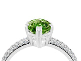 White gold Marquise Cut Cut Diamond Milgrain Marquise Band with Prong Setting_4