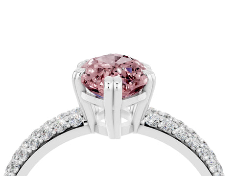 White gold Marquise Cut Cut Diamond Milgrain Marquise Band with Prong Setting_4
