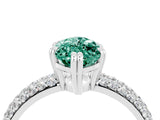 White gold Marquise Cut Cut Diamond Milgrain Marquise Band with Prong Setting_4