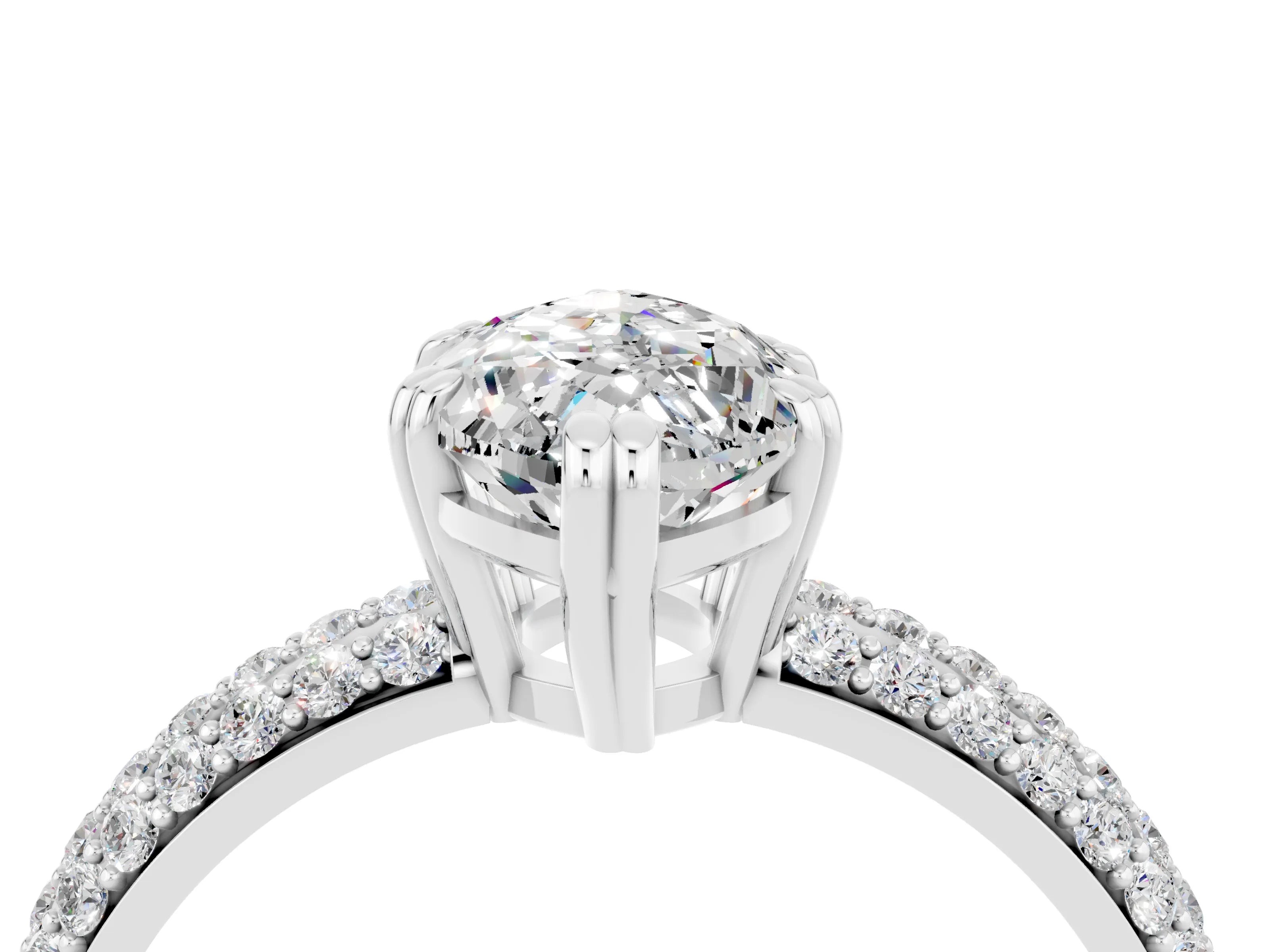 White gold Marquise Cut Cut Diamond Milgrain Marquise Band with Prong Setting_4