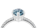 White gold Marquise Cut Cut Diamond Milgrain Marquise Band with Prong Setting_4