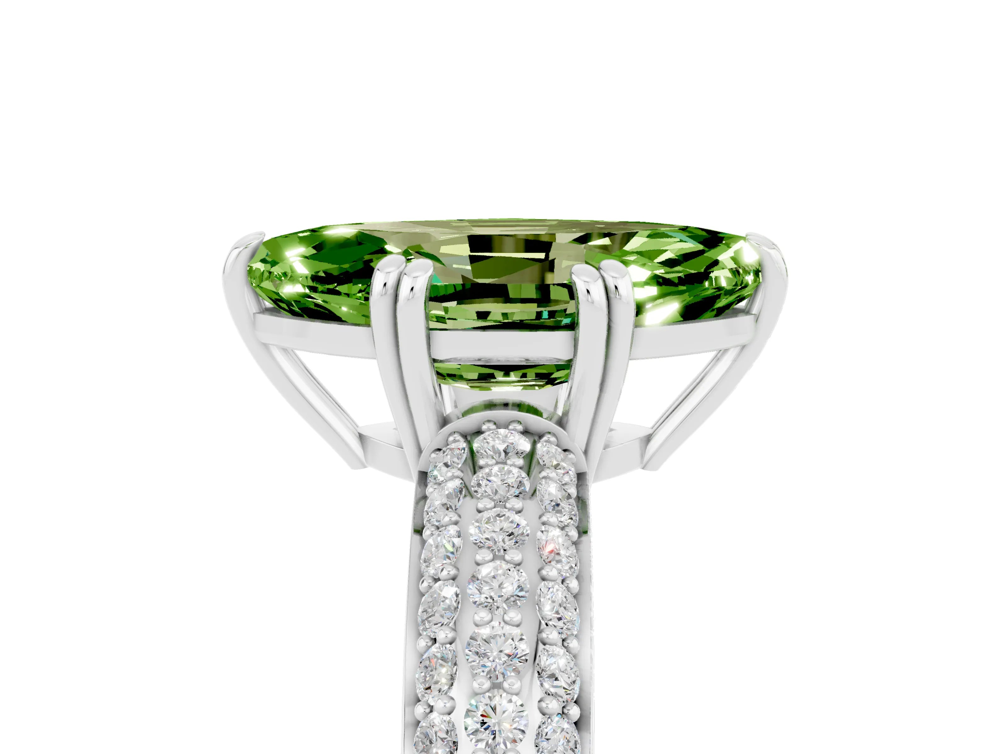 White gold Marquise Cut Cut Diamond Milgrain Marquise Band with Prong Setting_5